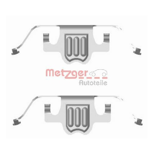 Zubeh&ouml;rsatz, Scheibenbremsbelag METZGER 109-1695 GREENPARTS f&uuml;r BMW, Hinterachse