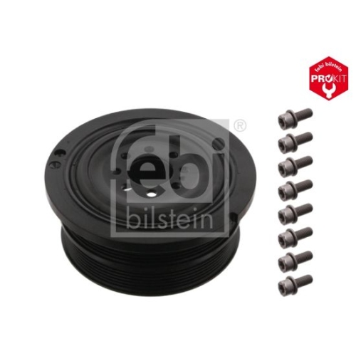 Febi Bilstein 34279 Riemenscheibe (entkoppelt) f&uuml;r Kurbelwelle, mit Schrauben , 1 St&uuml;ck