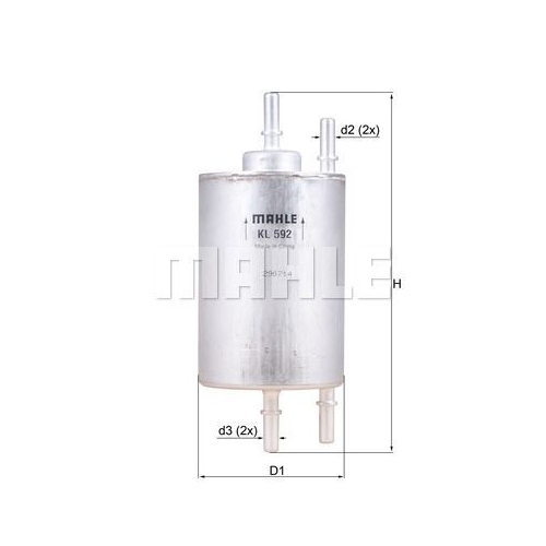 Kraftstofffilter KNECHT KL 592 f&uuml;r VAG