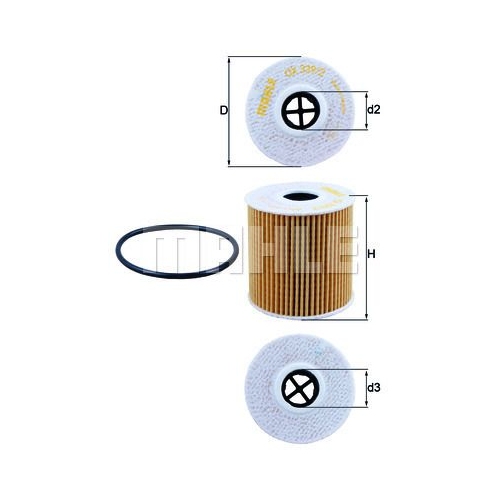 &Ouml;lfilter KNECHT OX 339/2D f&uuml;r BMW CITRO&Euml;N FIAT FORD IVECO JAGUAR MITSUBISHI OPEL