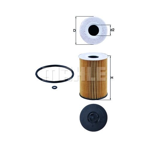 &Ouml;lfilter KNECHT OX 787D f&uuml;r MAN VAG
