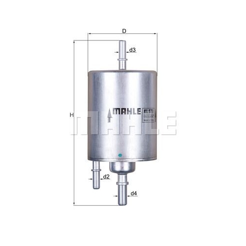 Kraftstofffilter KNECHT KL 571 f&uuml;r VAG