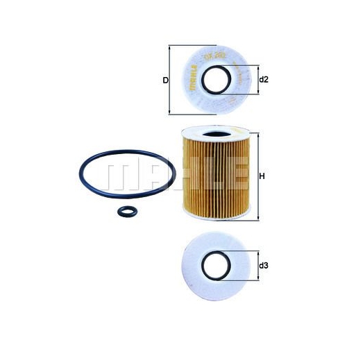 &Ouml;lfilter KNECHT OX 203D f&uuml;r FORD MAZDA