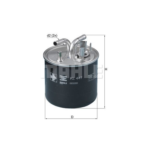 Kraftstofffilter KNECHT KL 447 f&uuml;r VAG
