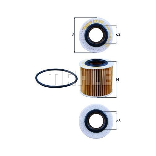 &Ouml;lfilter KNECHT OX 360D f&uuml;r VAG