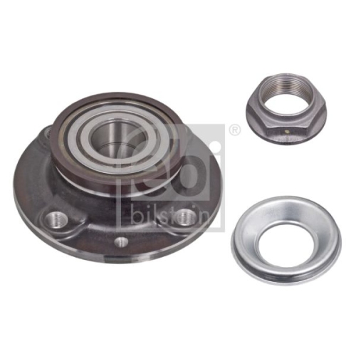 Febi Bilstein 47833 Radlagersatz mit Radnabe, ABS-Impulsring und Achsmutter , 1 St&uuml;ck
