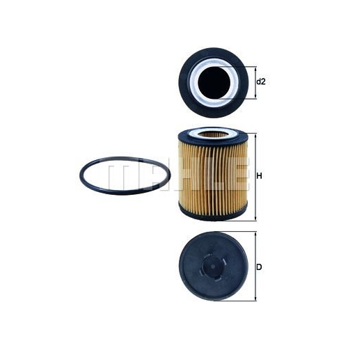 &Ouml;lfilter KNECHT OX 182D f&uuml;r GMC OPEL VAUXHALL SATURN