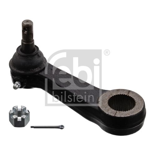 Febi Bilstein 41291 Lenkstockhebel mit Kronenmutter und Splint , 1 St&uuml;ck