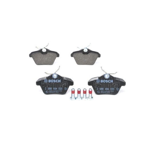 Bremsbelagsatz, Scheibenbremse BOSCH 0 986 494 020 f&uuml;r ALFA ROMEO FIAT FORD