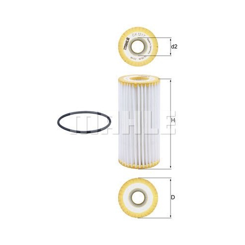&Ouml;lfilter KNECHT OX 1217D f&uuml;r PORSCHE VAG CUPRA