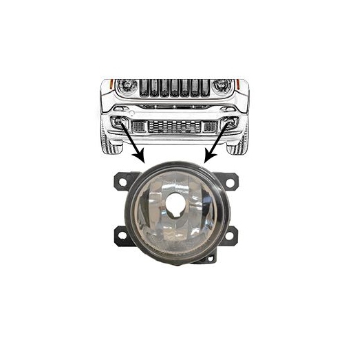 Nebelscheinwerfer VAN WEZEL 2126999 f&uuml;r JEEP, links, rechts