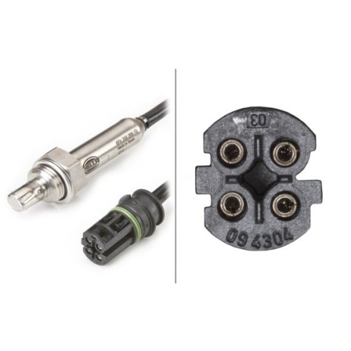 Lambdasonde HELLA 6PA 358 066-101 f&uuml;r BMW, vorne, vorne links, vorne rechts