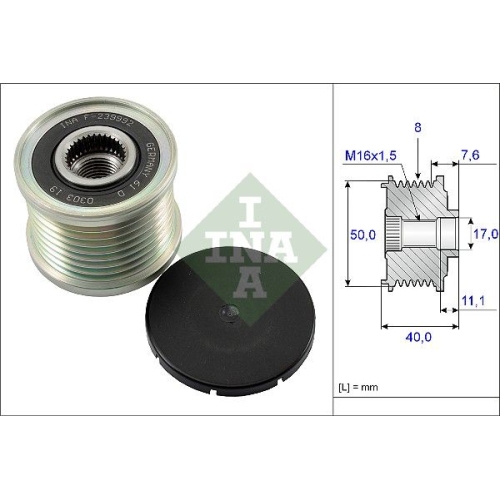 Generatorfreilauf INA 535 0119 10 f&uuml;r MERCEDES-BENZ