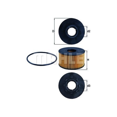 &Ouml;lfilter KNECHT OX 191D f&uuml;r FORD JAGUAR