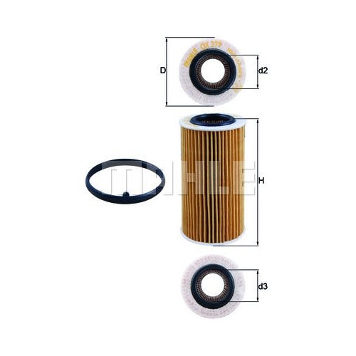 &Ouml;lfilter KNECHT OX 379D f&uuml;r VAG
