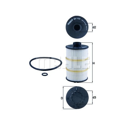 &Ouml;lfilter KNECHT OX 1123D f&uuml;r VAG
