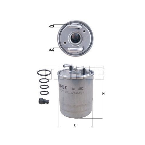 Kraftstofffilter KNECHT KL 490/1D f&uuml;r MERCEDES-BENZ