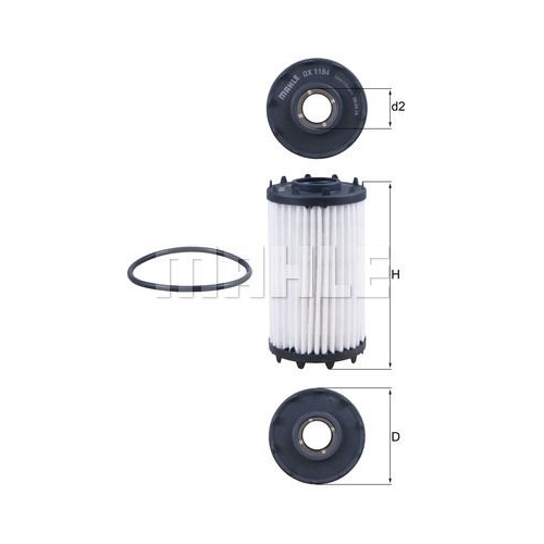 &Ouml;lfilter KNECHT OX 1184D f&uuml;r PORSCHE VAG BENTLEY