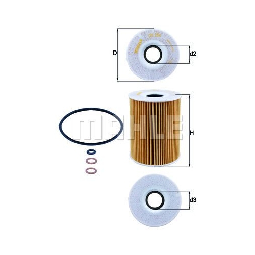 &Ouml;lfilter KNECHT OX 254D2 f&uuml;r BMW