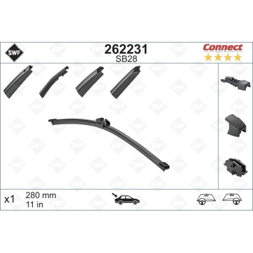 SWF Connect Heck (x1) 280mm SB28 Wischerblatt 262231