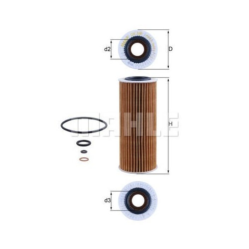 &Ouml;lfilter KNECHT OX 368D1 f&uuml;r BMW