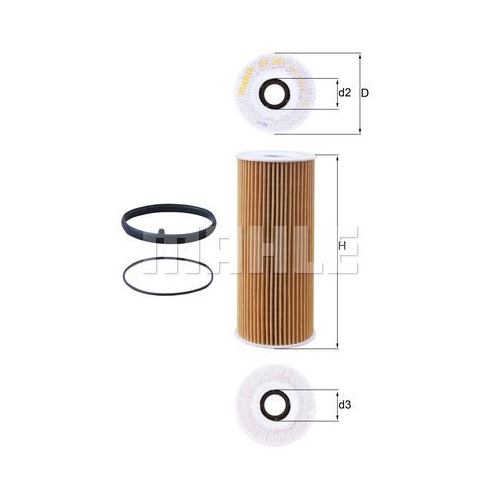 &Ouml;lfilter KNECHT OX 381D f&uuml;r PORSCHE VAG
