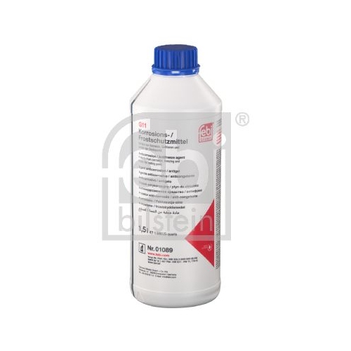 Febi Bilstein 1x 1,5l 01089 Frostschutzmittel Agent blau