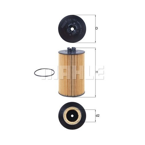 &Ouml;lfilter KNECHT OX 161D f&uuml;r MERCEDES-BENZ FENDT DEUTZ