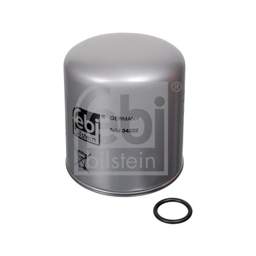 Febi Bilstein 34322 Lufttrocknerpatrone mit O-Ring und &Ouml;labscheider , 1 St&uuml;ck