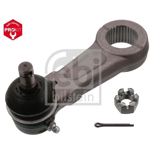 Febi Bilstein 41308 Lenkstockhebel mit Kronenmutter und Splint , 1 St&uuml;ck