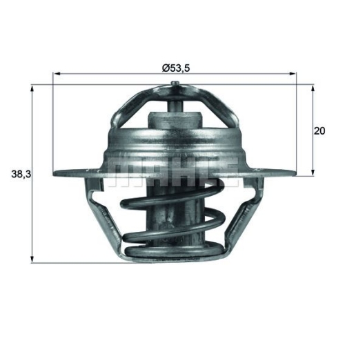 Thermostat, K&uuml;hlmittel MAHLE TX 88 88D f&uuml;r CITRO&Euml;N OPEL PEUGEOT VOLVO