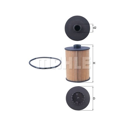 &Ouml;lfilter KNECHT OX 983D f&uuml;r PORSCHE VAG