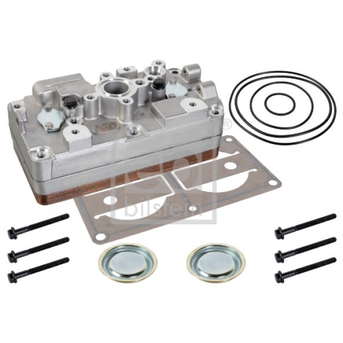 Febi Bilstein 1x 175030 Zylinderkopf f&uuml;r Luftpresser, mit Ventilplatte
