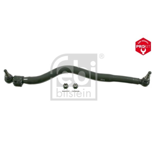 Febi Bilstein 21173 Lenkstange mit Kronenmuttern und Splinten, vom Lenkgetriebe zur 1. Vorderachse , 1 St&uuml;ck