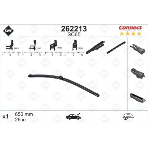 SWF Connect Front (x1) 650mm SC65 Wischerblatt 262213