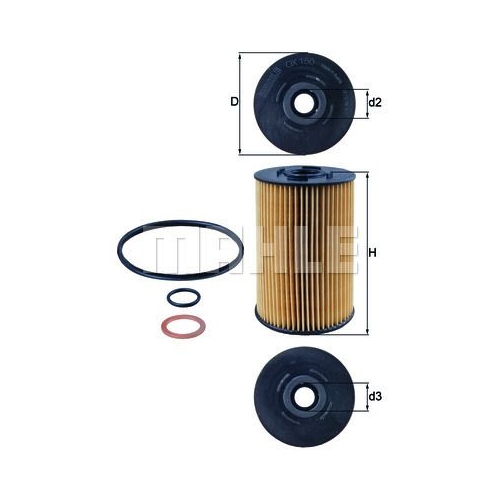&Ouml;lfilter KNECHT OX 150D1 f&uuml;r MERCEDES-BENZ