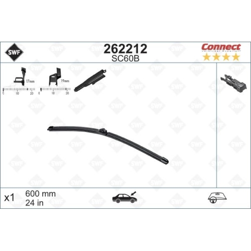 SWF Connect Front (x1) 600mm SC60B Wischerblatt 262212