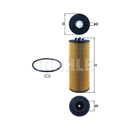 &Ouml;lfilter KNECHT OX 164D f&uuml;r VAG