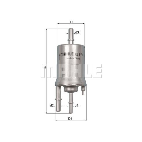 Kraftstofffilter KNECHT KL 871 f&uuml;r VAG