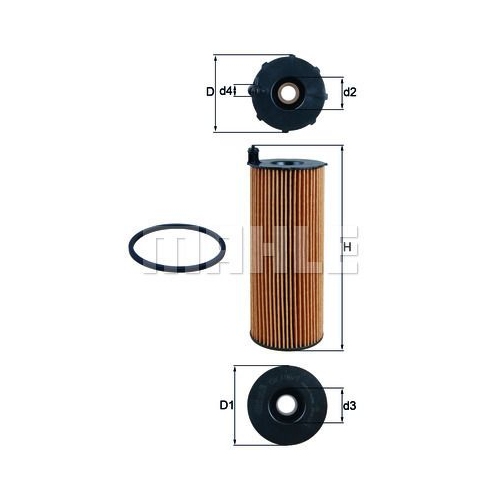 &Ouml;lfilter KNECHT OX 196/1D f&uuml;r VAG