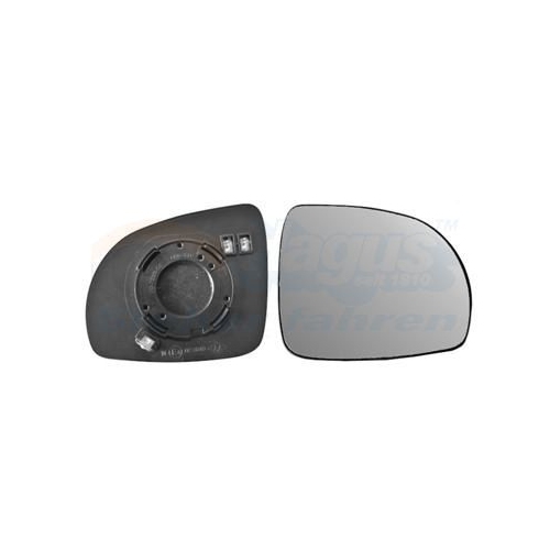 Spiegelglas, Au&szlig;enspiegel VAN WEZEL 8313837 * HAGUS * f&uuml;r KIA, links