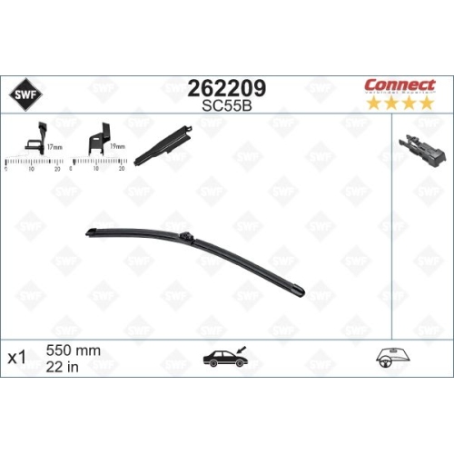 SWF Connect Front (x1) 550mm SC55B Wischerblatt 262209