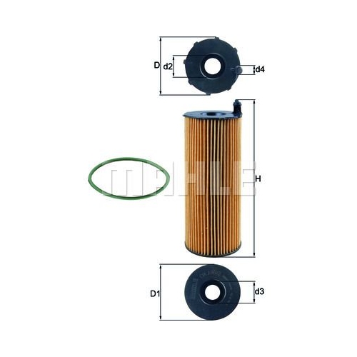 &Ouml;lfilter KNECHT OX 196/3D f&uuml;r PORSCHE VAG AUDI (FAW)