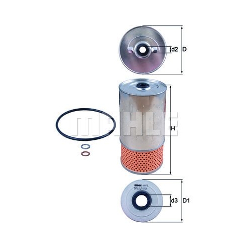 &Ouml;lfilter KNECHT OX 78D f&uuml;r FORD GMC MERCEDES-BENZ
