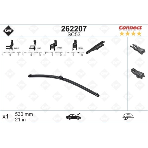 SWF Connect Front (x1) 530mm SC53 Wischerblatt 262207