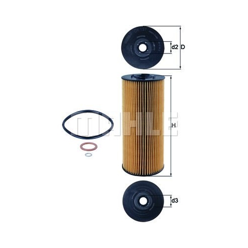 &Ouml;lfilter KNECHT OX 137D f&uuml;r FORD MERCEDES-BENZ CASE IH LIEBHERR CLAAS NAVISTAR
