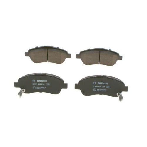 Bremsbelagsatz, Scheibenbremse BOSCH 0 986 494 054 f&uuml;r TOYOTA, Vorderachse