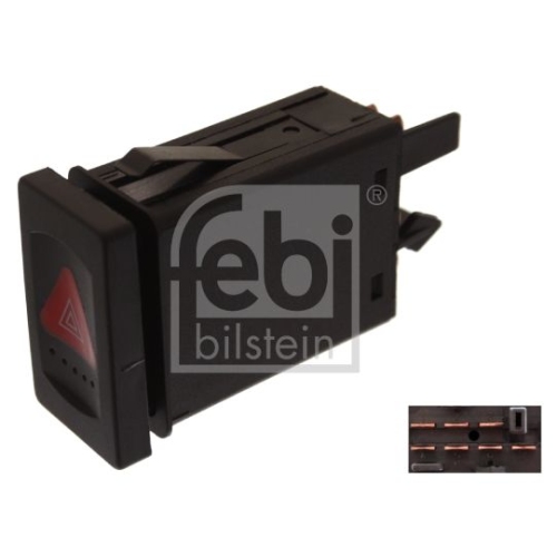 Febi Bilstein 44701 Warnblinkschalter mit Relais , 1 St&uuml;ck