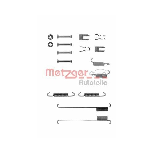Zubeh&ouml;rsatz, Bremsbacken METZGER 105-0739 f&uuml;r FIAT FORD, Hinterachse