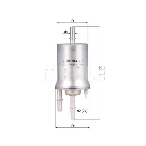 Kraftstofffilter KNECHT KL 572 f&uuml;r VAG